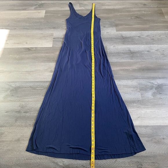 Rebecca Taylor Maxi Dress NEW Navy Blue Small Micromodal Soft - Picture 9 of 11